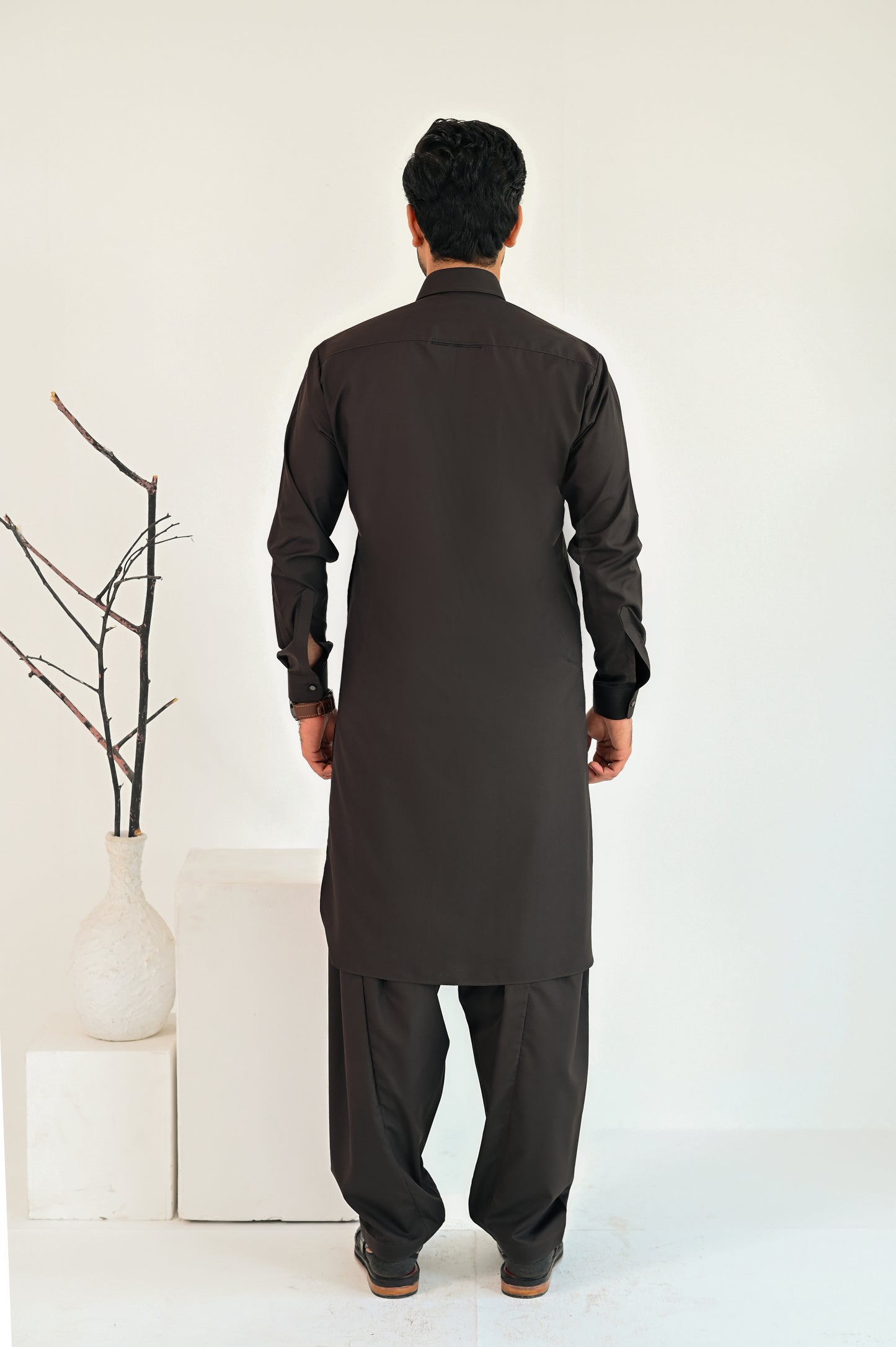 Dark Brown Kurta Shalwar