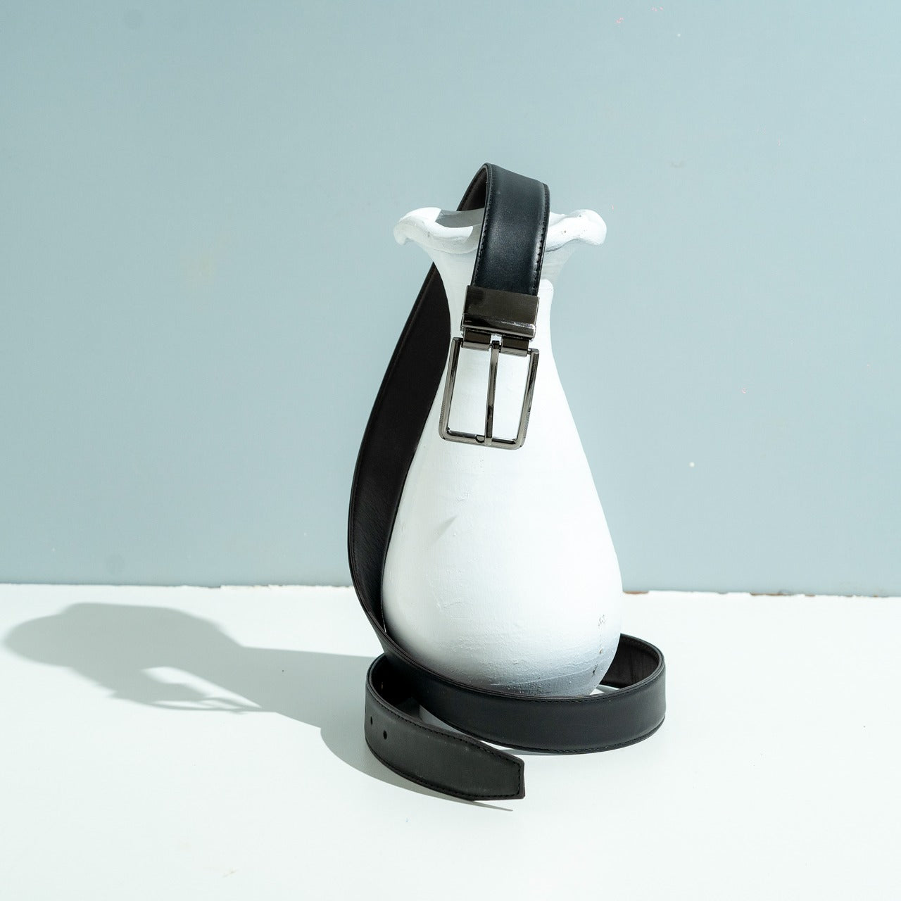 Reversible Black/Brown Leather Belt