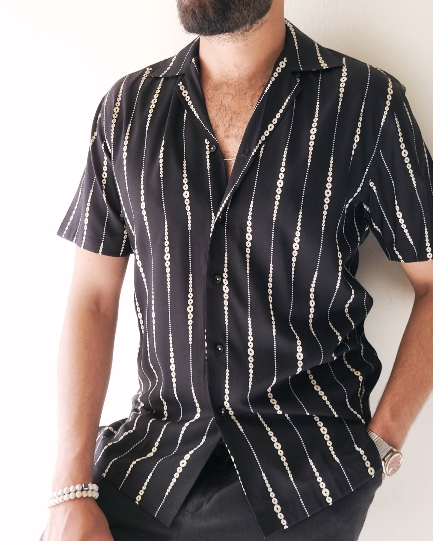 Dapper Dots & Stripes: Gauzy Shirt