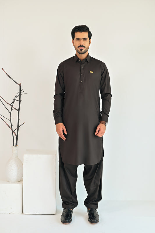 Dark Brown Kurta Shalwar