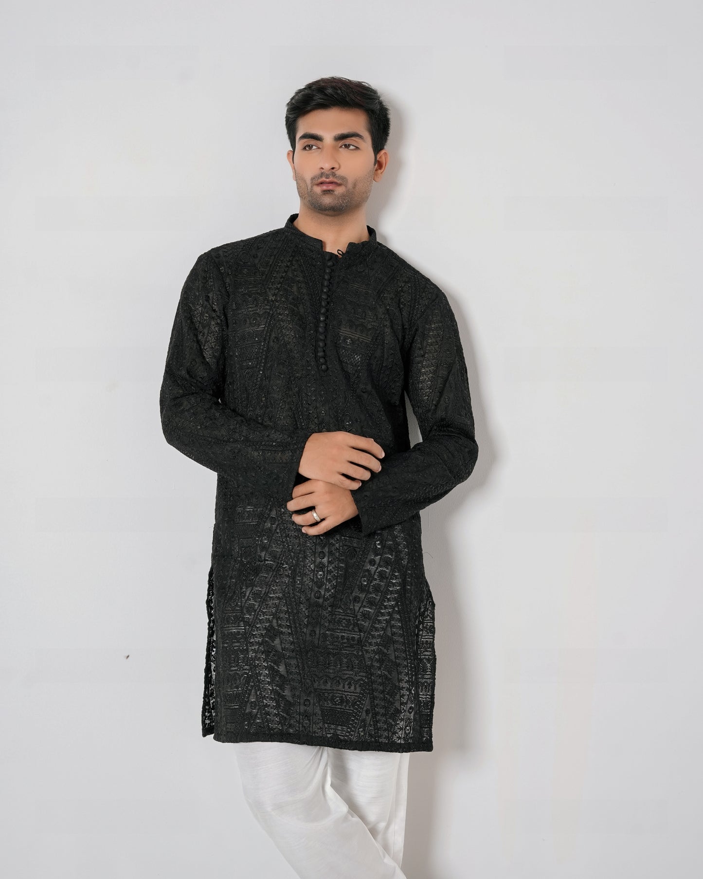 Embroidered Kurta Trouser by Snug.