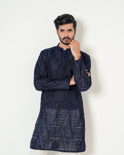 Embroidered Kurta Trouser by Snug.