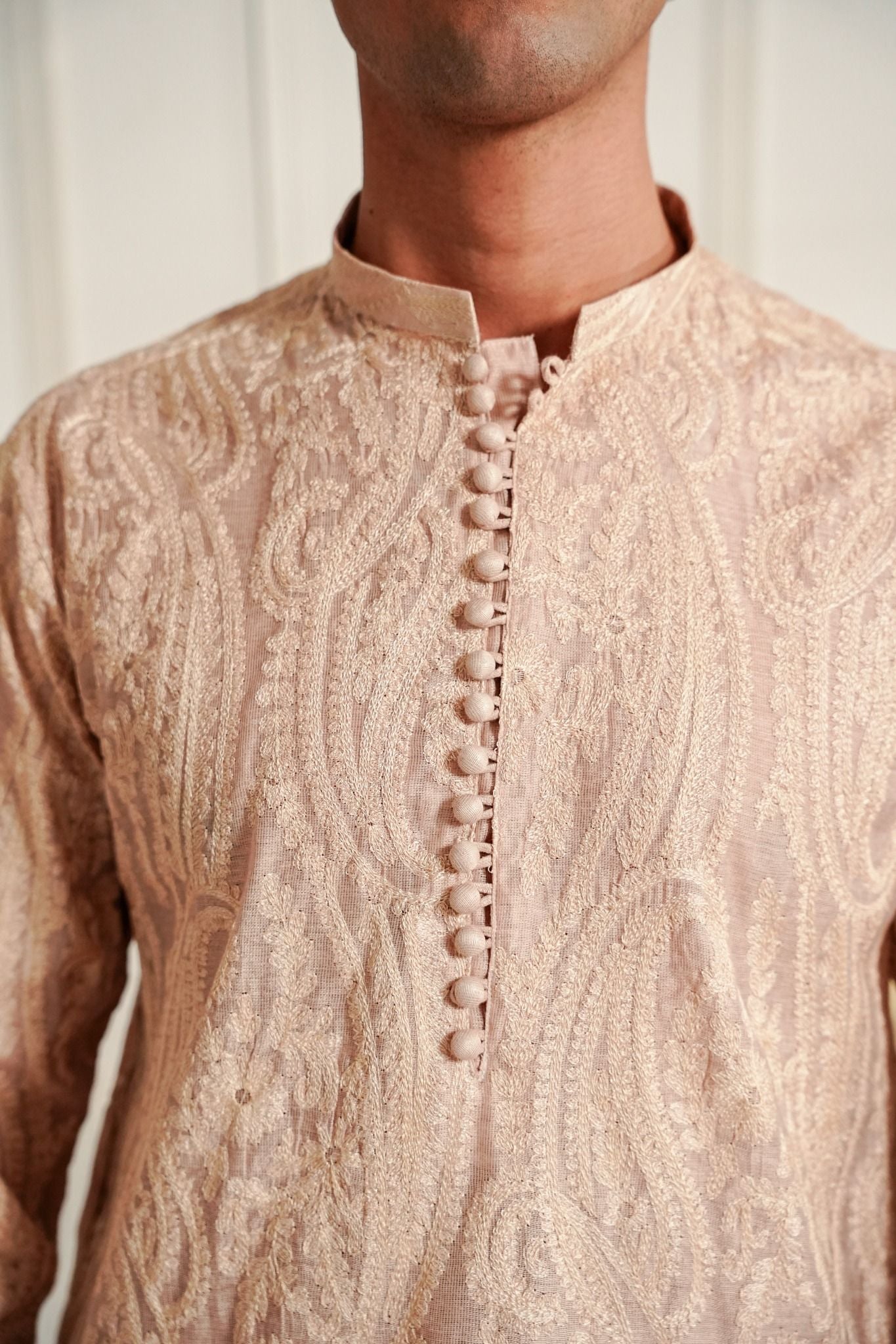 Bottle Green - Paisley Embroidered Kurta Trouser '26