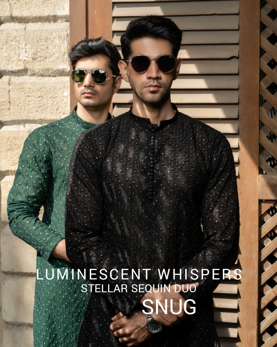 Luminescent Whispers - Stellar Sequin Duo by Snug.