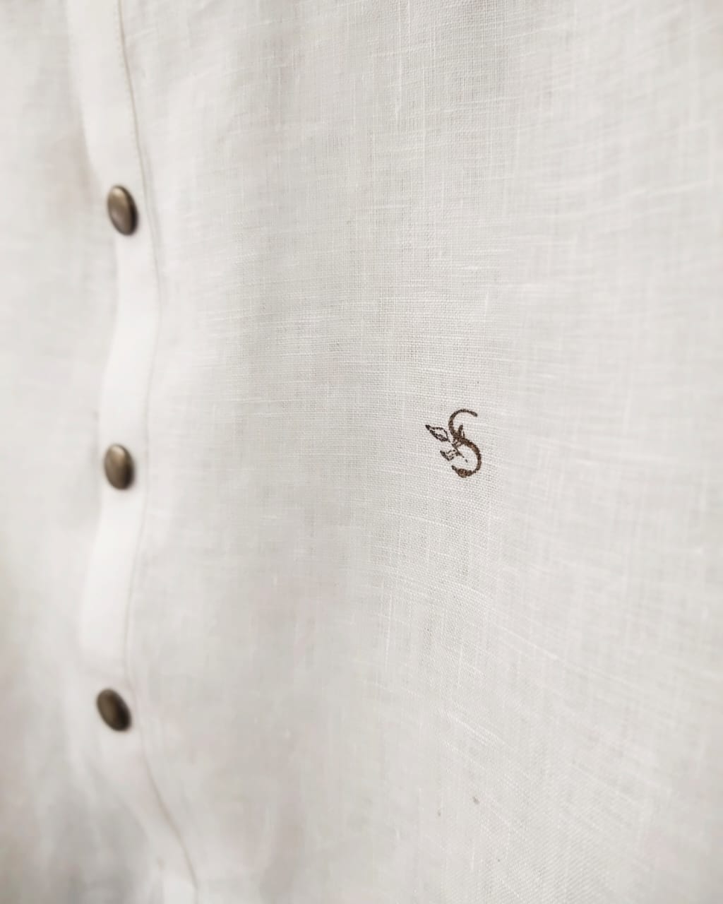 Irish Linen Shirt-Kurti With 'S' Logo