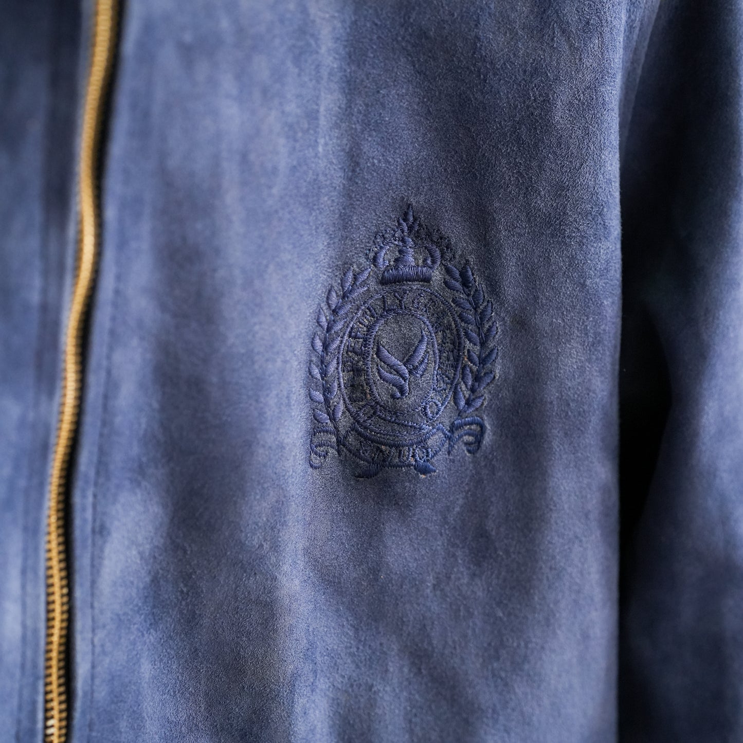 Blue Suede Genuine Leather Jacket