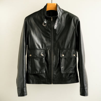 BLACK LEATHER JACKET