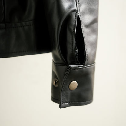 BLACK LEATHER JACKET