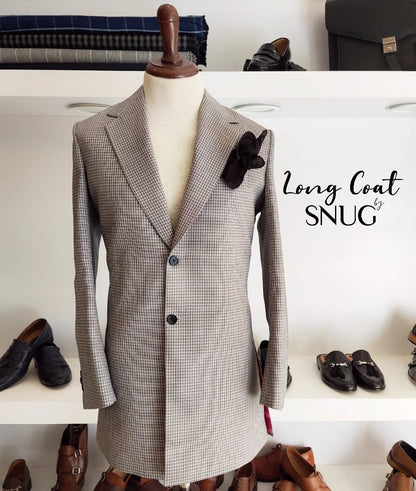 Grey Long Coat By Snug