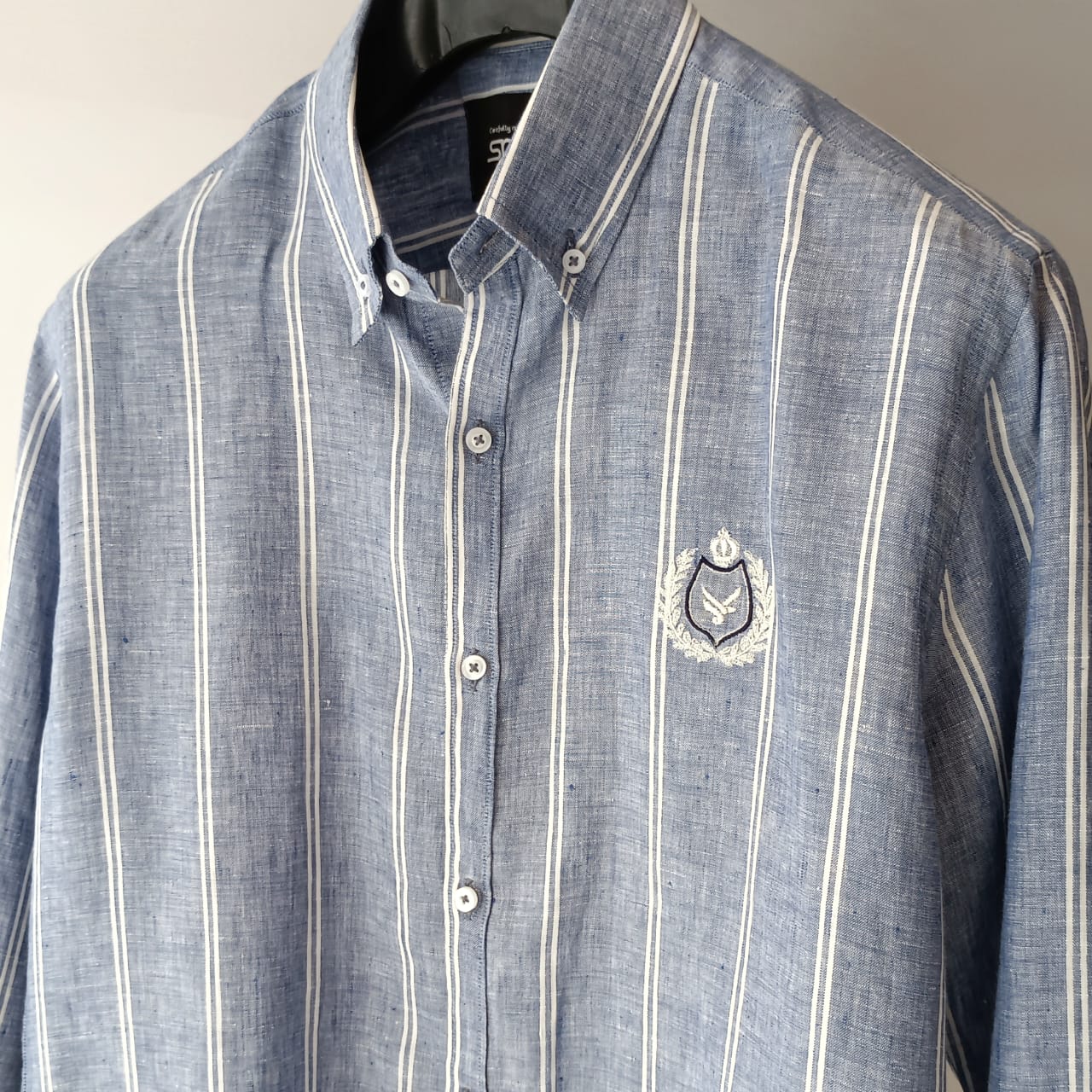 Faded Blue Embroidery Shirt