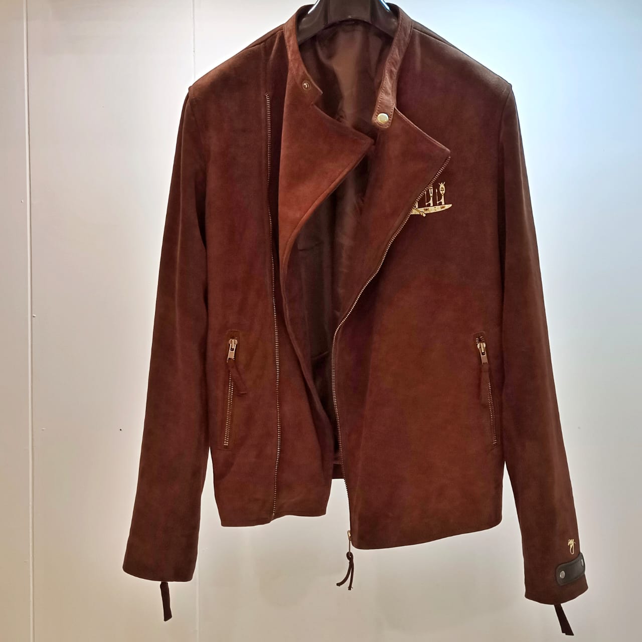 Nubuck Brown Leather Jacket