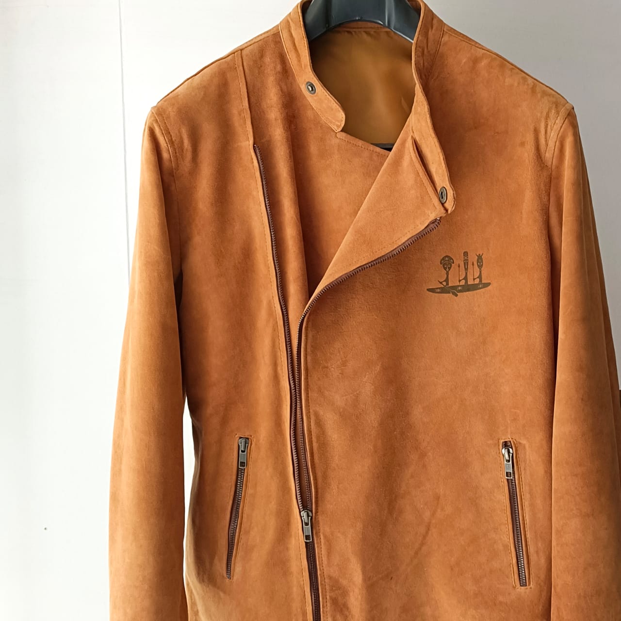 Nubuck Camel Leather Jacket