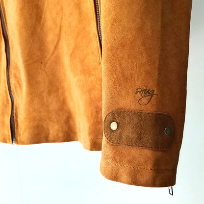 Nubuck Camel Leather Jacket