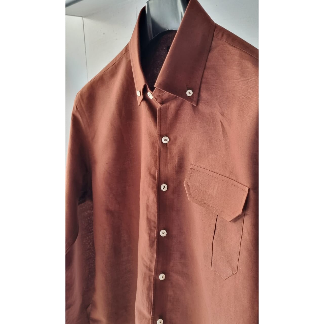 Cinnamon Linen Shirt