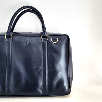 Midnight Blue Leather Bag