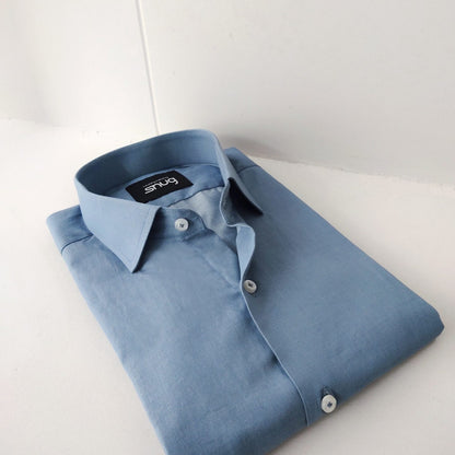 Steel Blue Formal Shirt