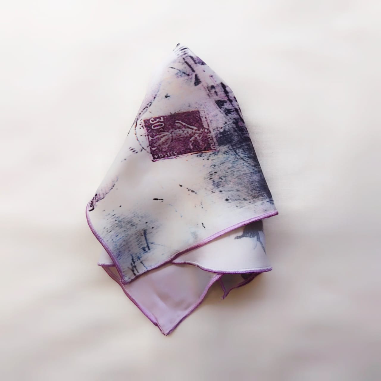 Digitally Printed Silk Pocket Square By Snug