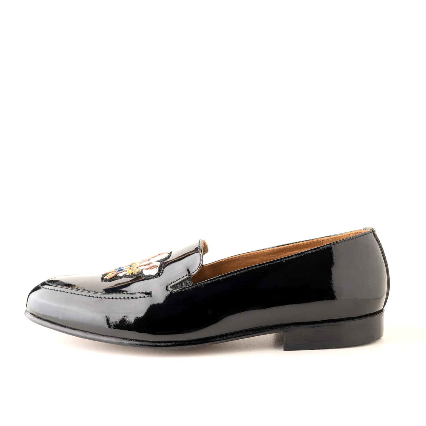 3 Feather Patent Leather Shoes